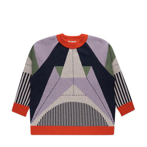 henrik vibskov paper plane sweatshirt (lavender) - a.plus