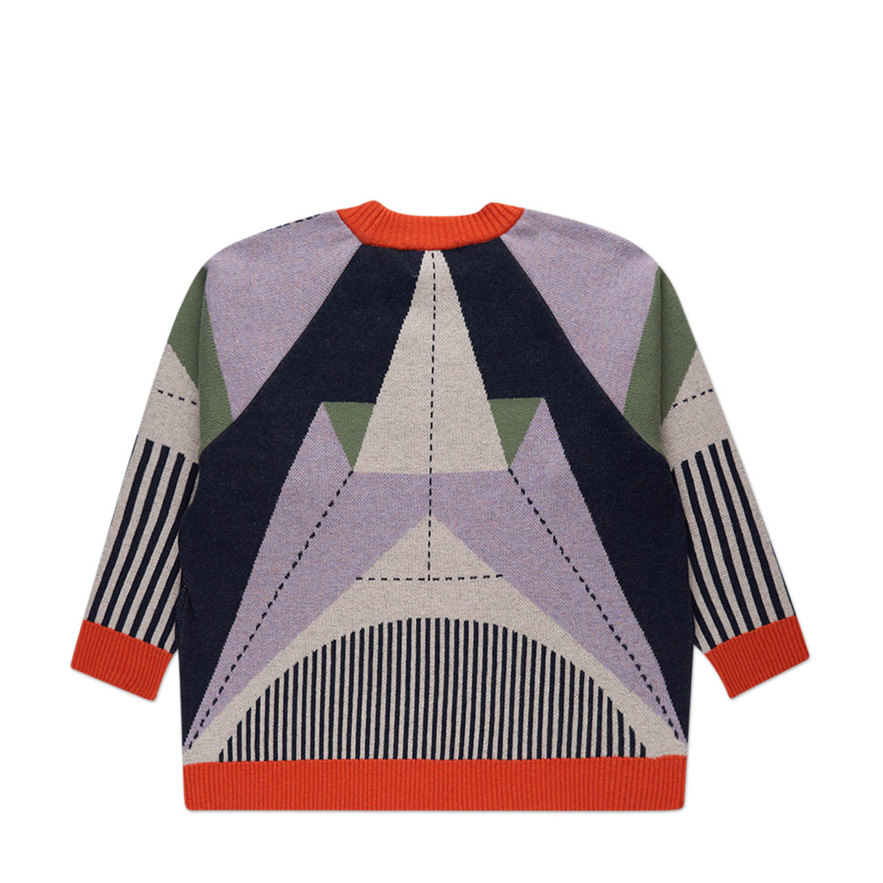 henrik vibskov paper plane sweatshirt (lavender) - a.plus