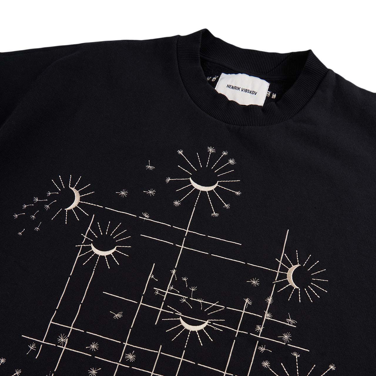 henrik vibskov sun moon sweater (black) - a.plus