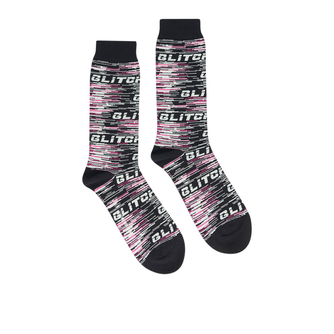 henrik vibskov glitch socks (black / green / pink) - a.plus