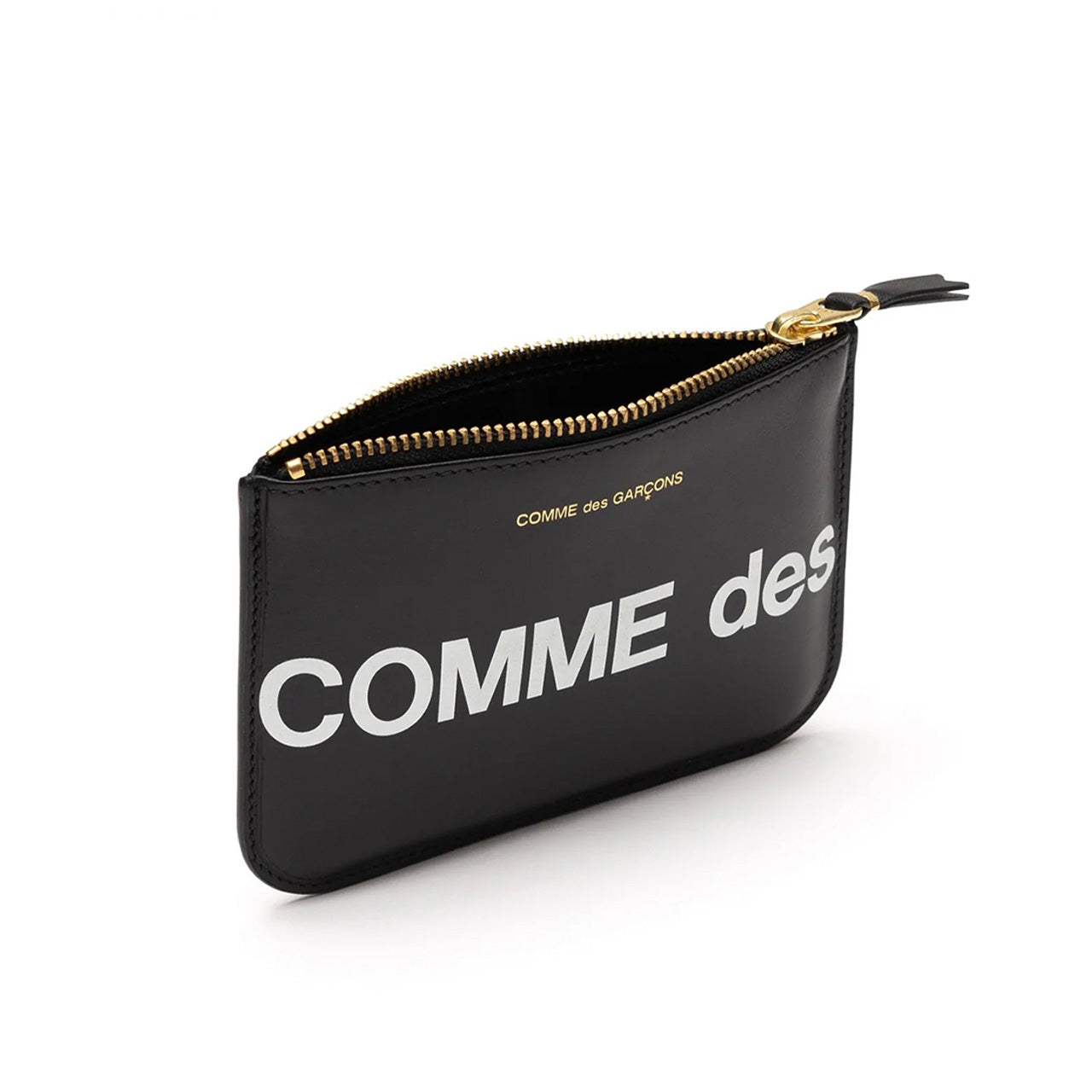 comme des garçons huge logo wallet (black) - a.plus