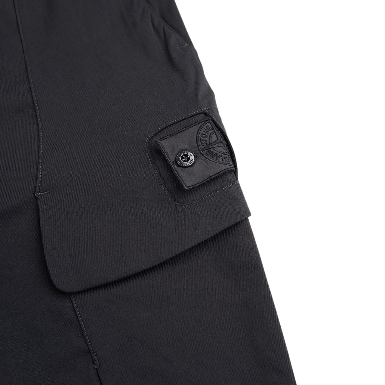 stone island shadow project tapered cargo pants (black) - a.plus