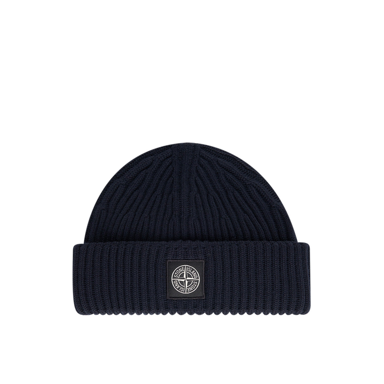 stone island compass wool beanie (navy) - a.plus
