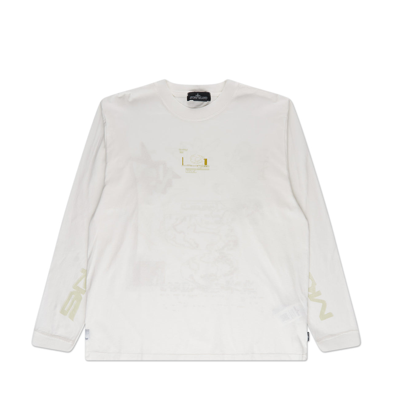 stone island shadow project graphic longsleeve (off white) - a.plus