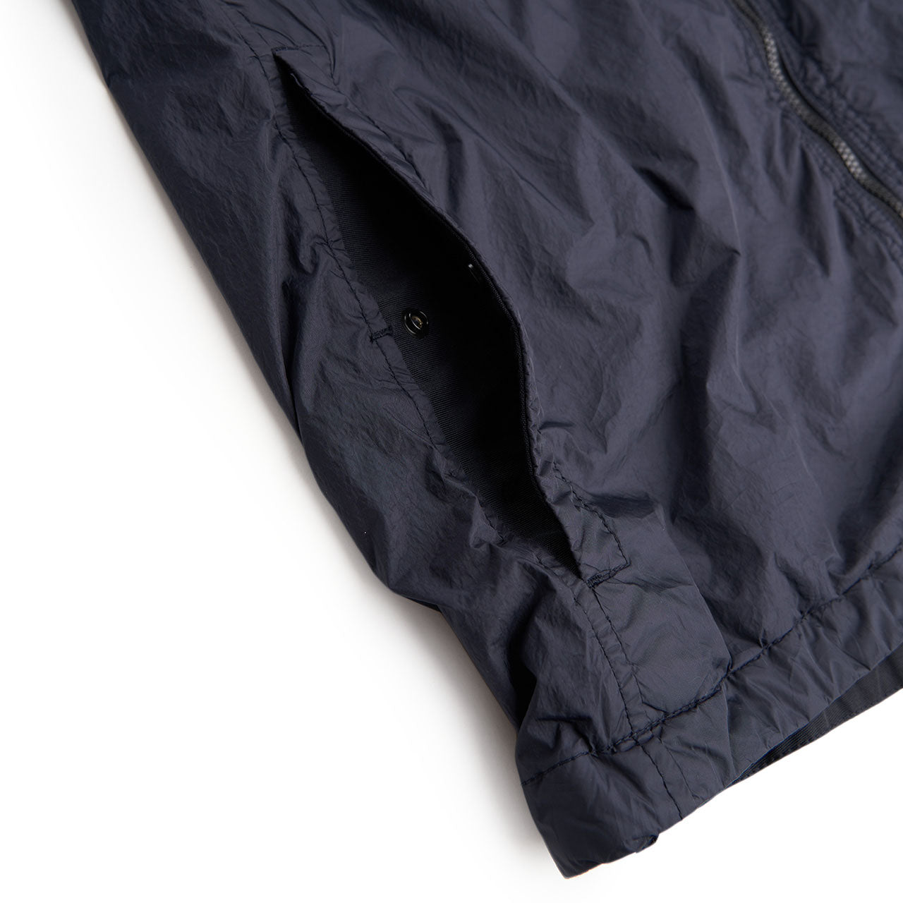 stone island garment dyed crinkle reps overshirt (navy) - a.plus