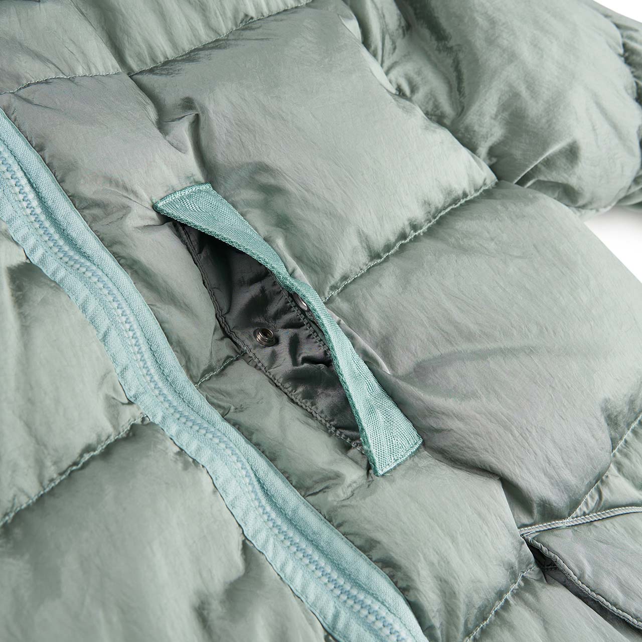 stone island nylon metal down jacket (sage) - a.plus