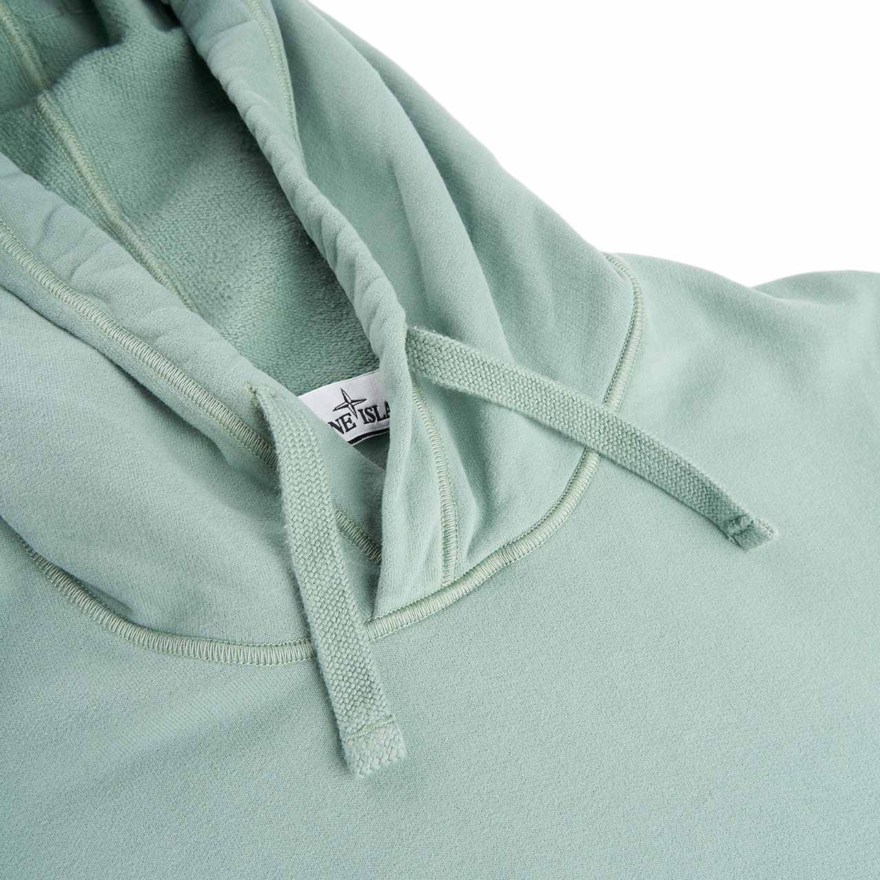 stone island hooded sweatshirt (sage) - a.plus