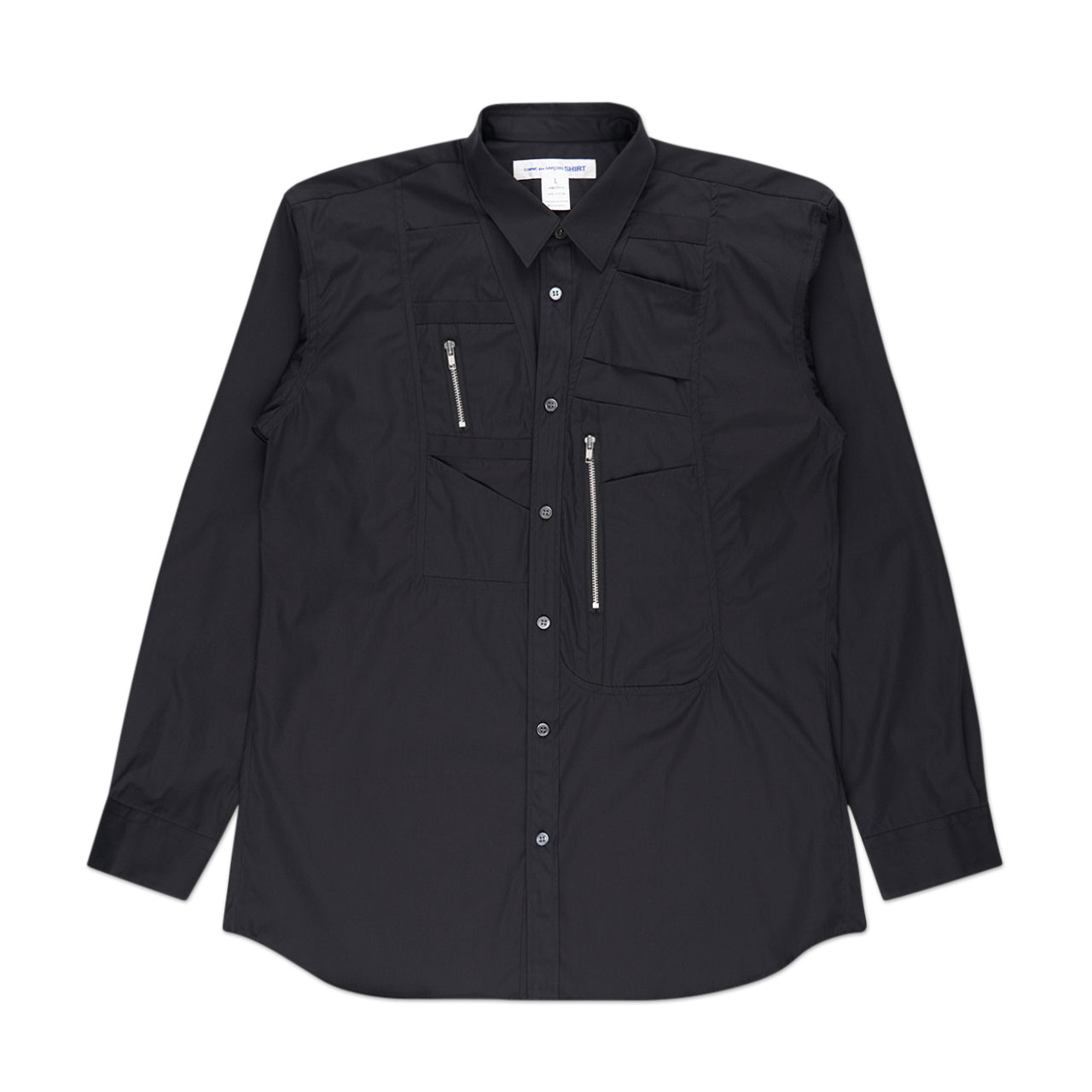 comme des garçons shirt woven shirt (black) - a.plus