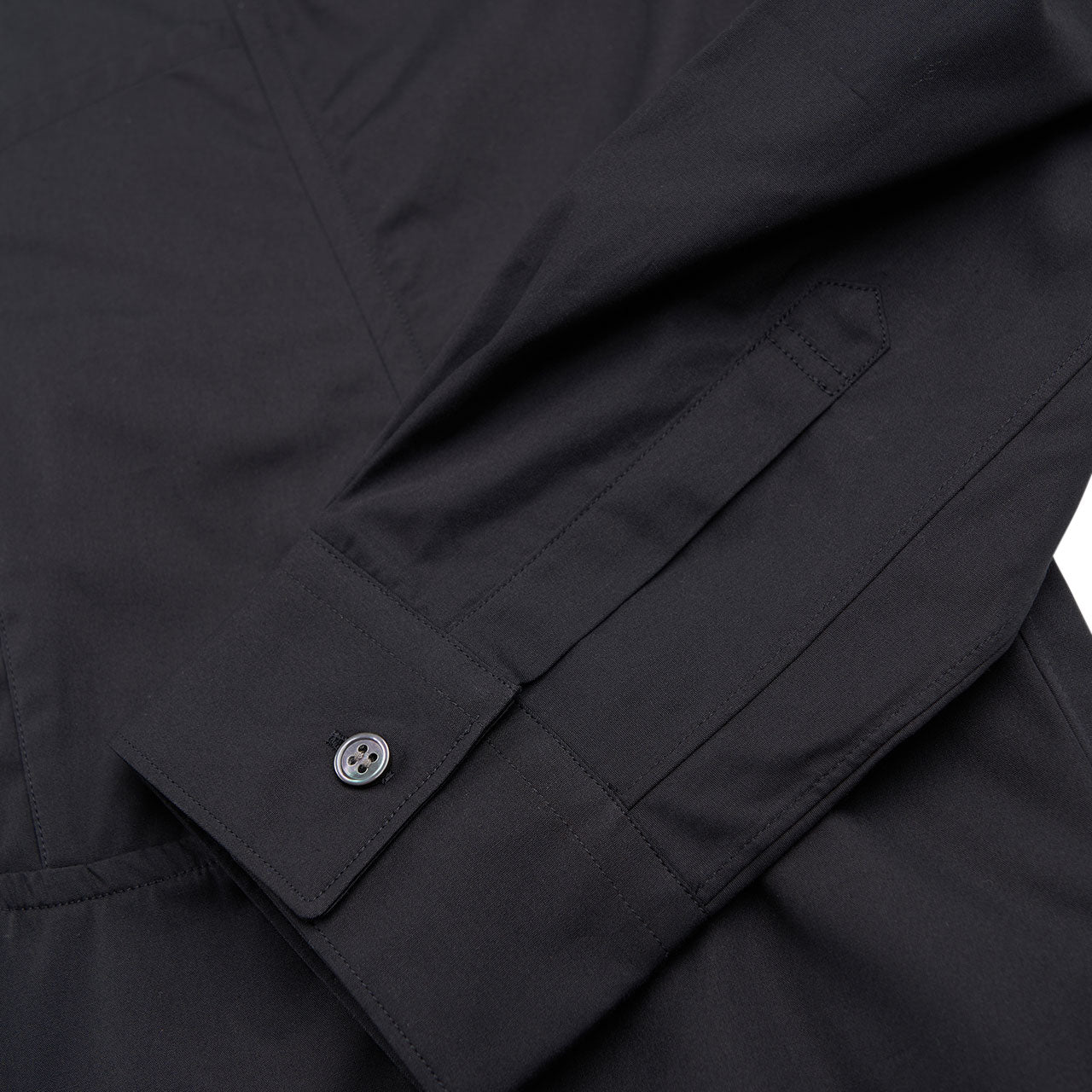 comme des garçons shirt woven shirt (black) - a.plus