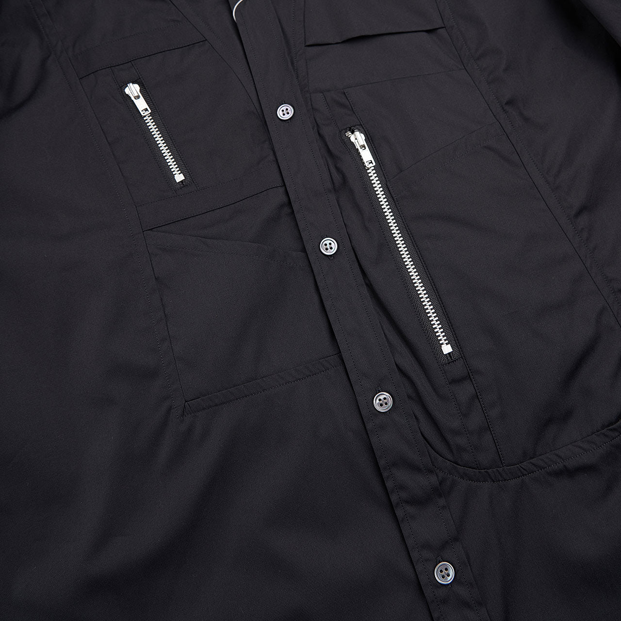 comme des garçons shirt woven shirt (black) - a.plus