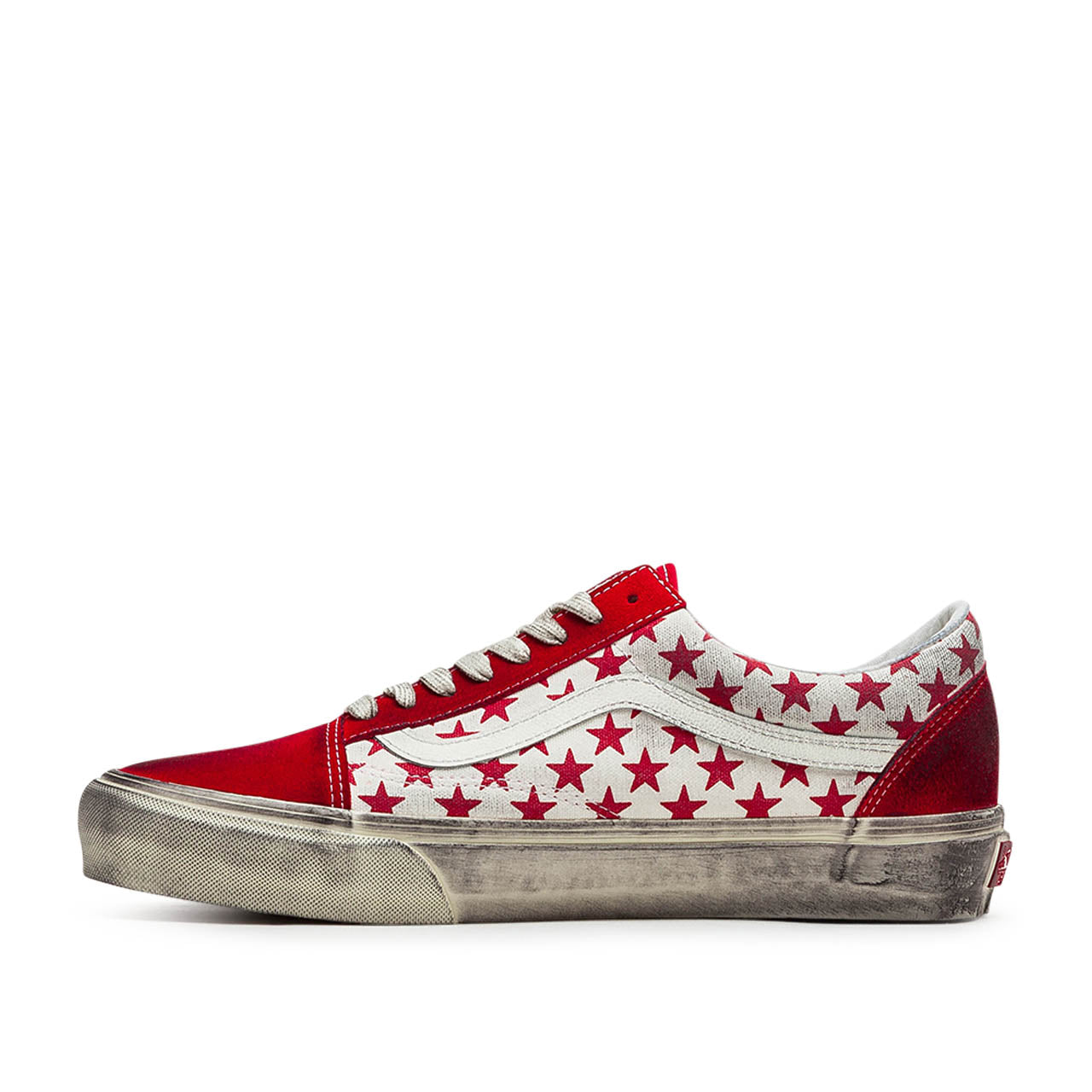 vans vault x bianca chandôn ua old skool vlt lx (red / white) - a.plus