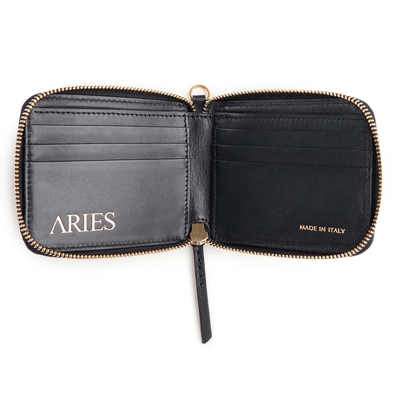 aries leather wallet (black) - a.plus