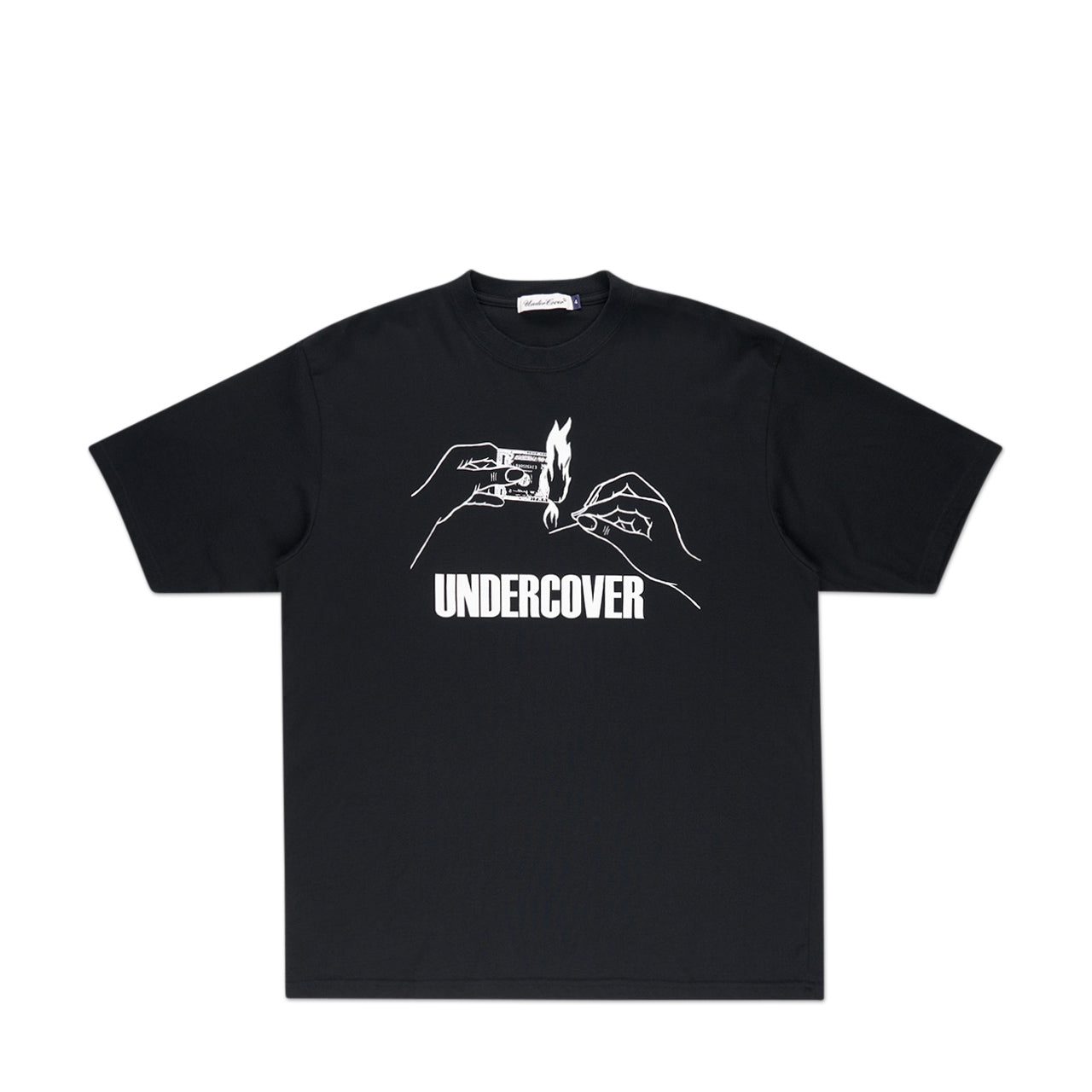 undercover flame t-shirt (black) - a.plus