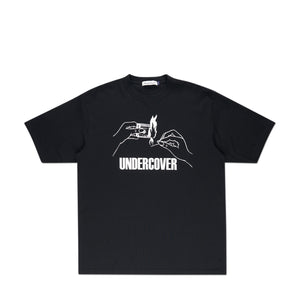 undercover flame t-shirt (black) - a.plus
