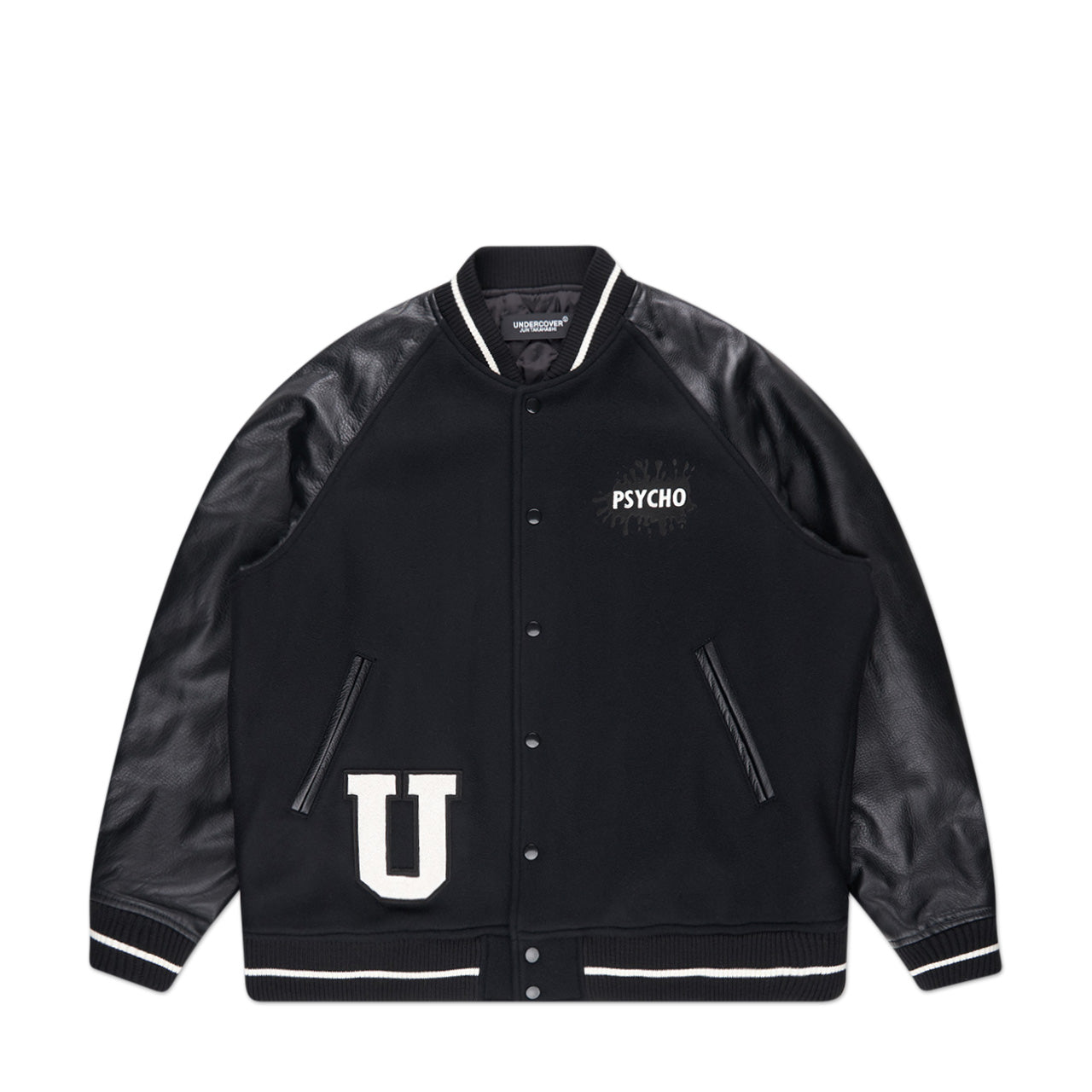 undercover men's psycho bomber jacket (black) - a.plus