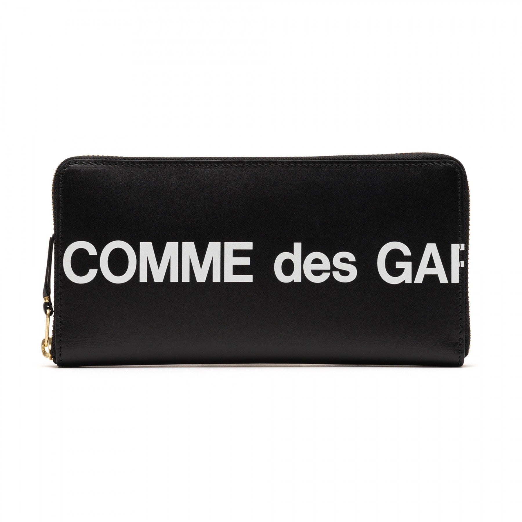 comme des garçons huge logo wallet (black) - a.plus