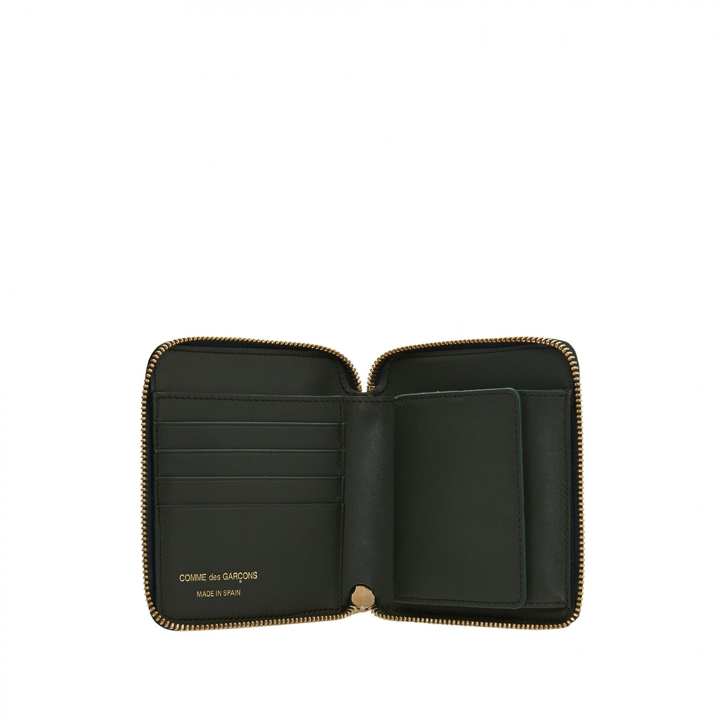 comme des garçons classic wallet (dark green) - a.plus