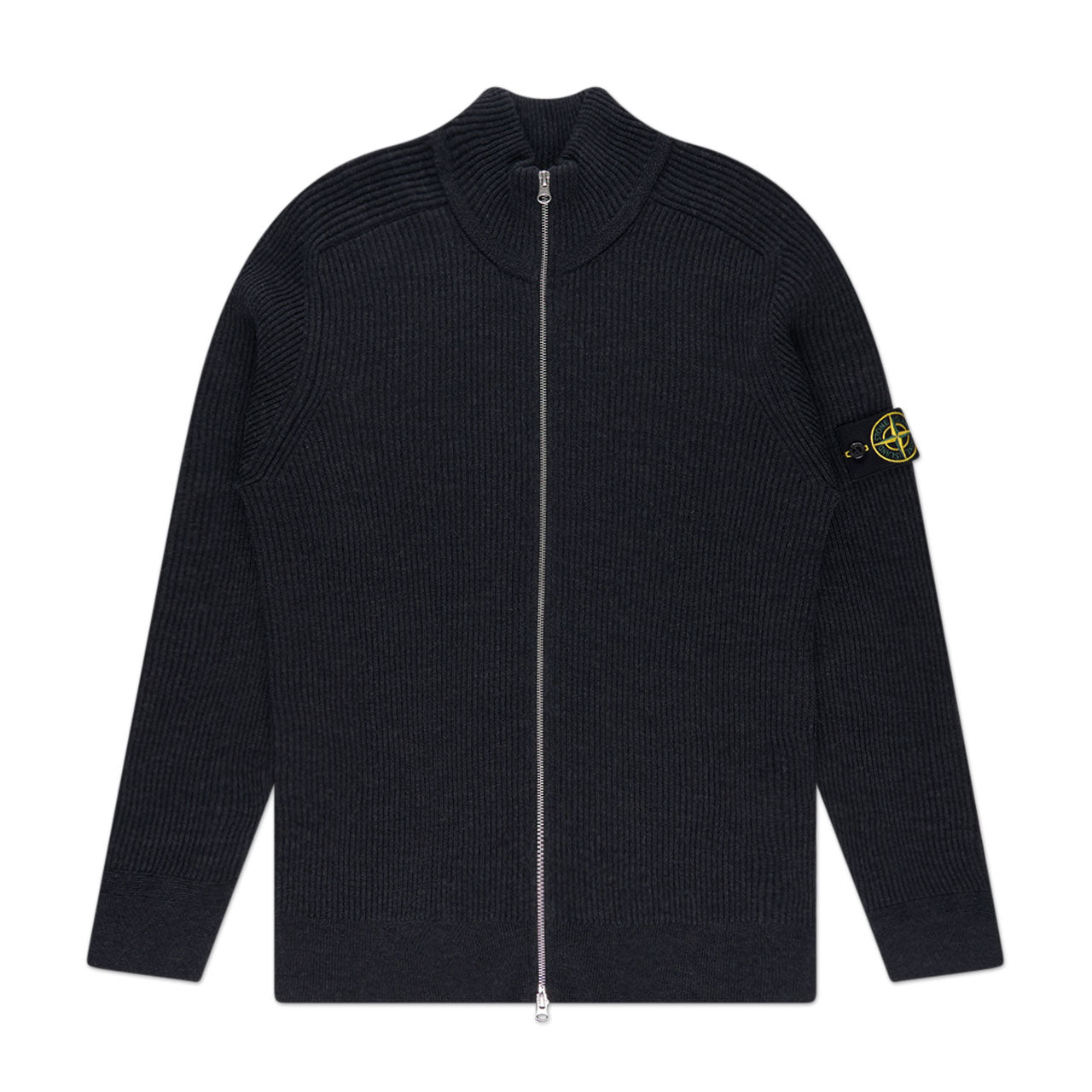 stone island zip cardigan (anthracite) - a.plus
