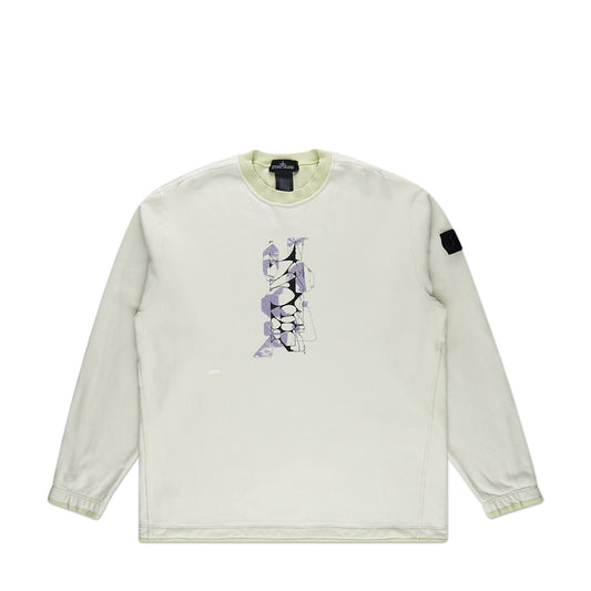 stone island shadow project graphic sweatshirt (light green) - a.plus