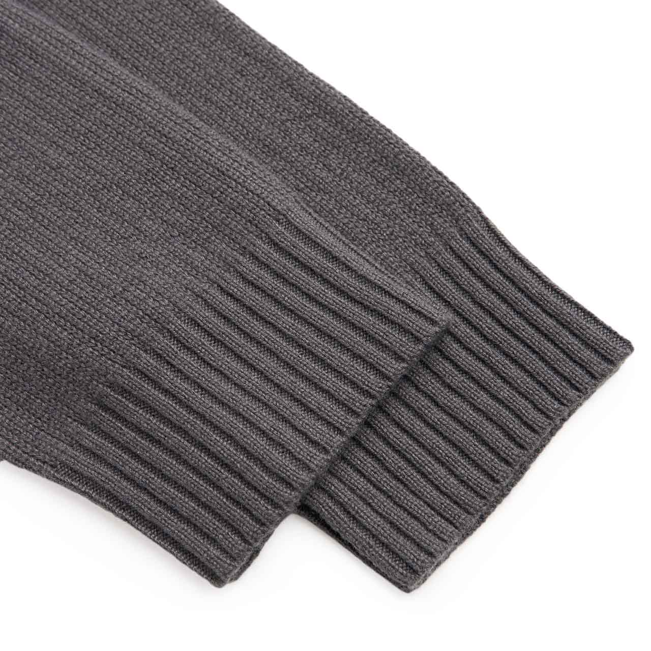 stone island ghost piece cashmere zip sweater (anthracite) - a.plus