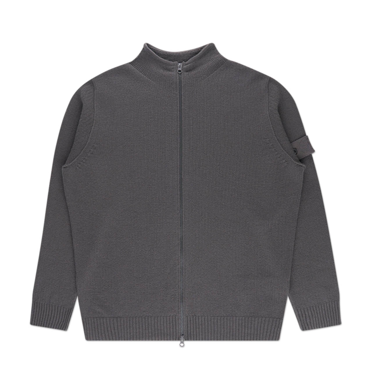 stone island ghost piece cashmere zip sweater (anthracite) - a.plus
