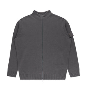 stone island ghost piece cashmere zip sweater (anthracite) - a.plus