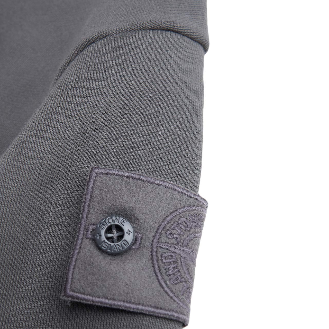 stone island ghost piece sweat jacket (anthracite) - a.plus