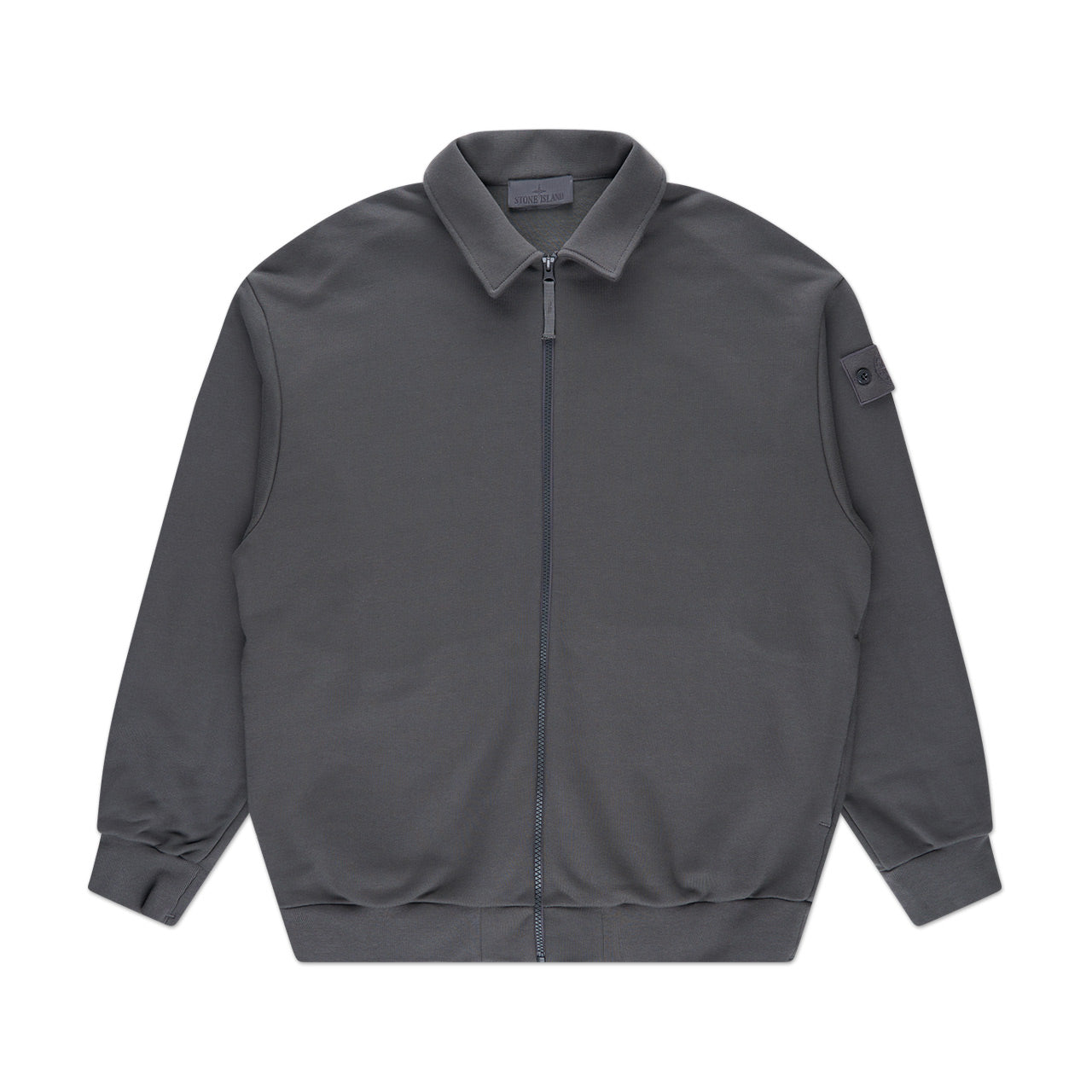stone island ghost piece sweat jacket (anthracite) - a.plus