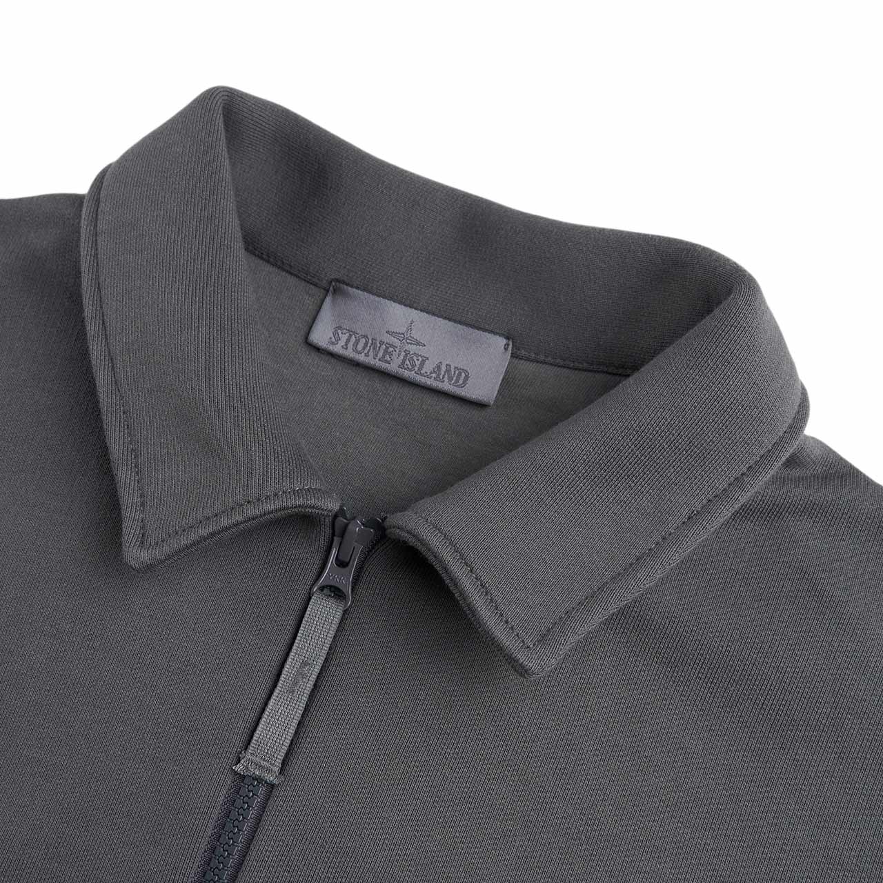 stone island ghost piece sweat jacket (anthracite) - a.plus