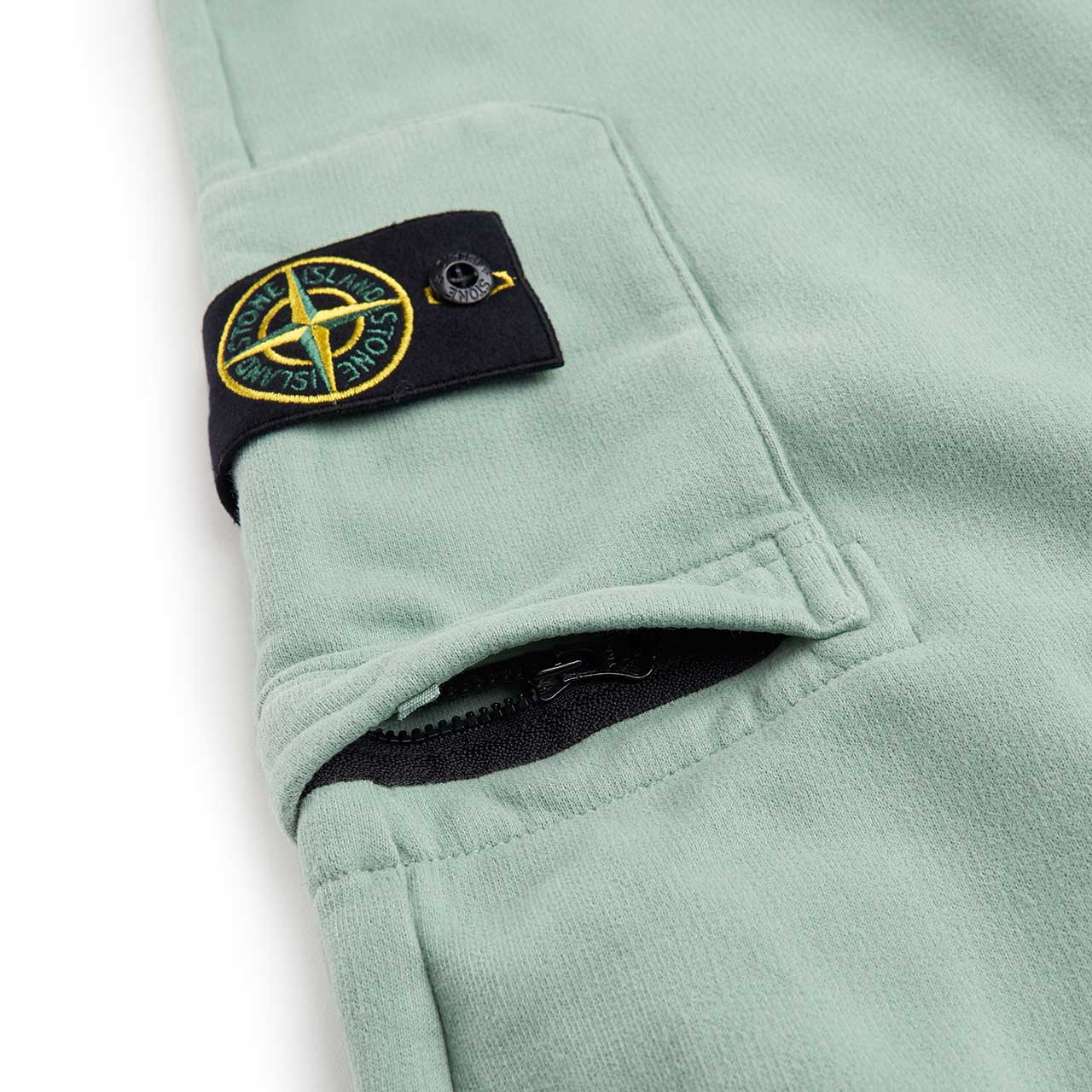 stone island tapered track pants (sage) - a.plus