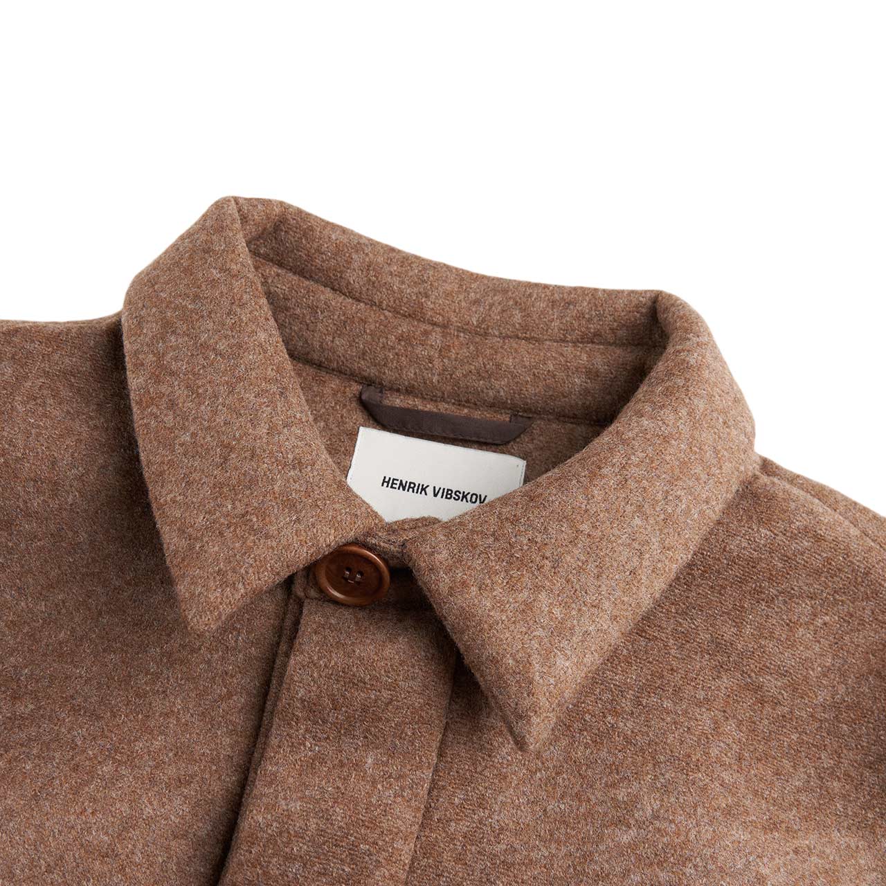 henrik vibskov new cast coat (peanut) - a.plus