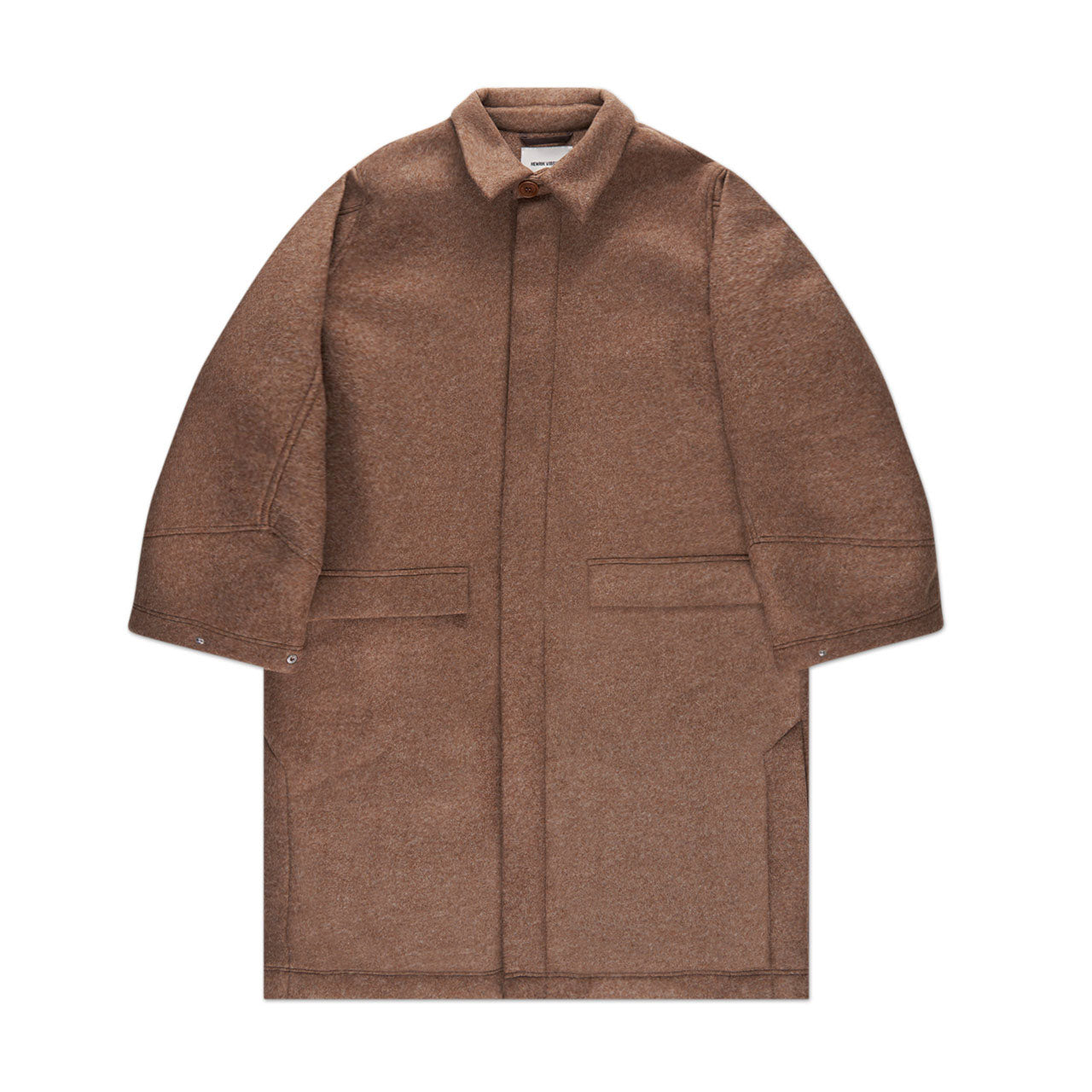 henrik vibskov new cast coat (peanut) - a.plus