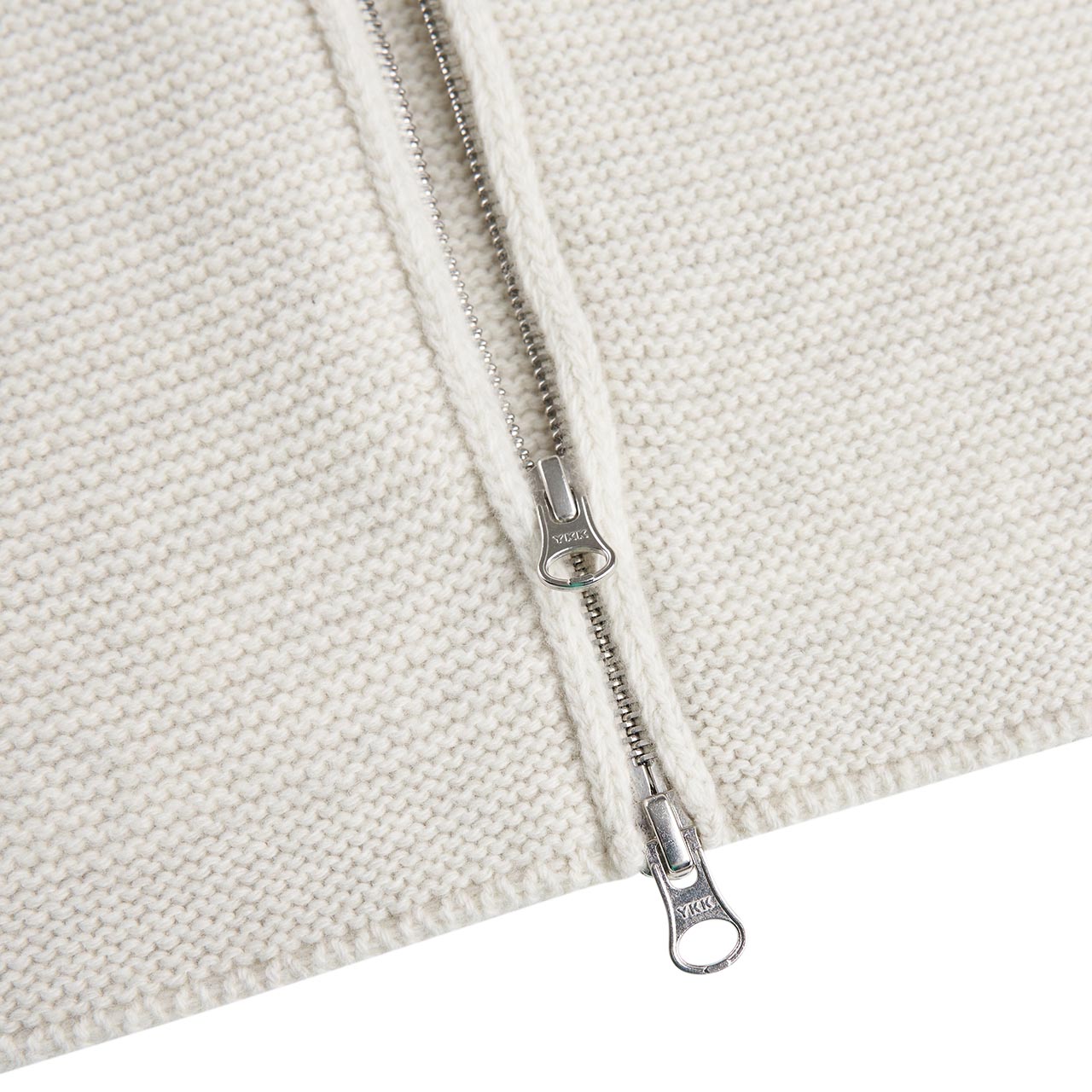 stone island shadow knit jacket (cream) - a.plus