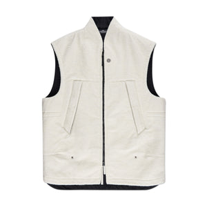 stone island shadow project vest (white) - a.plus