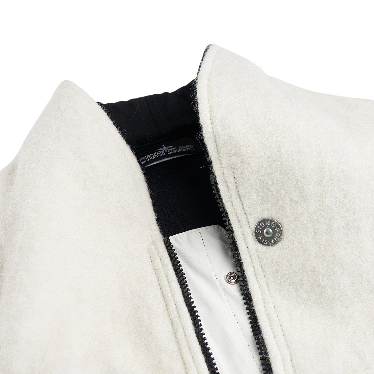 stone island shadow project vest (white) - a.plus