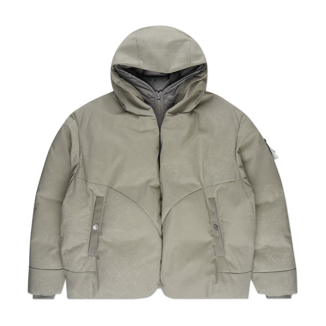 stone island shadow project real down jacket (olive) - a.plus