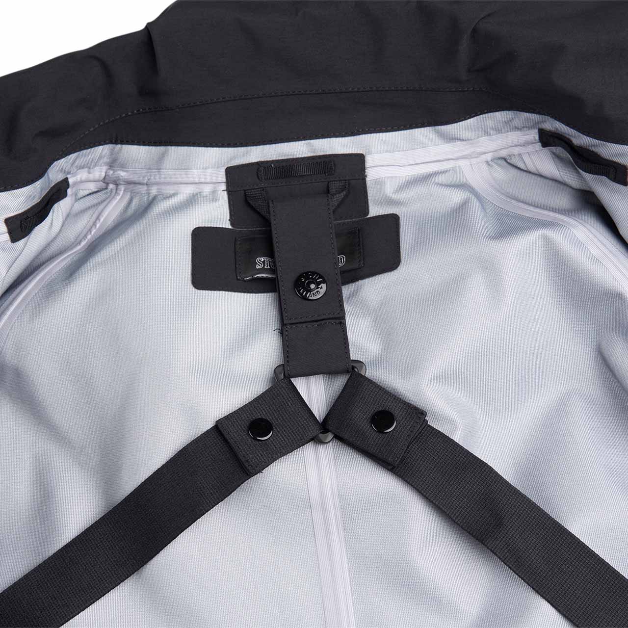 stone island shadow project trench coat (black) - a.plus