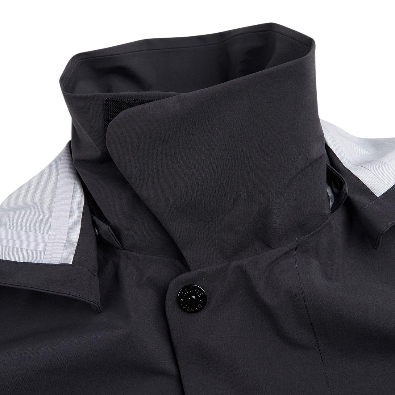 stone island shadow project trench coat (black) - a.plus