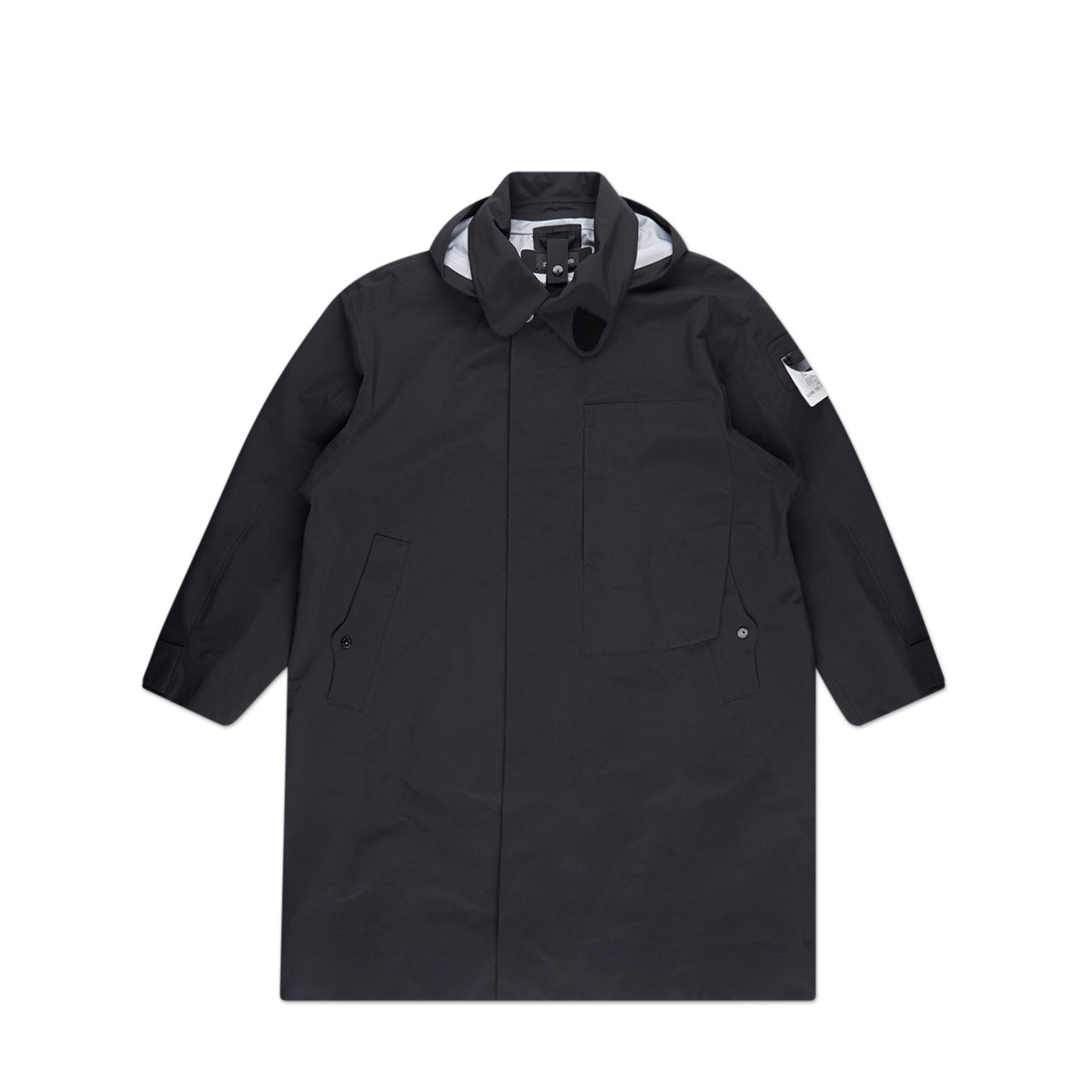 stone island shadow project trench coat (black) - a.plus