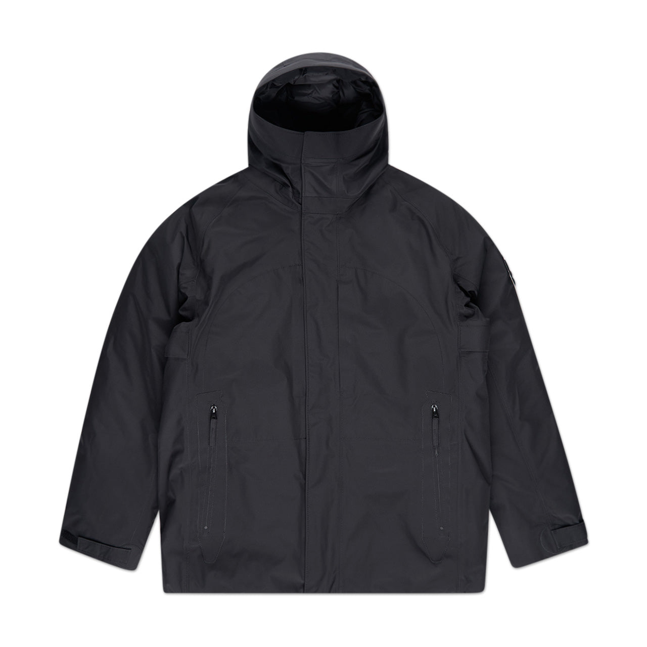 stone island gore-tex down jacket (black) - a.plus