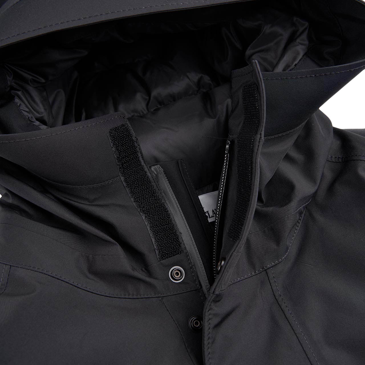 stone island gore-tex down jacket (black) - a.plus