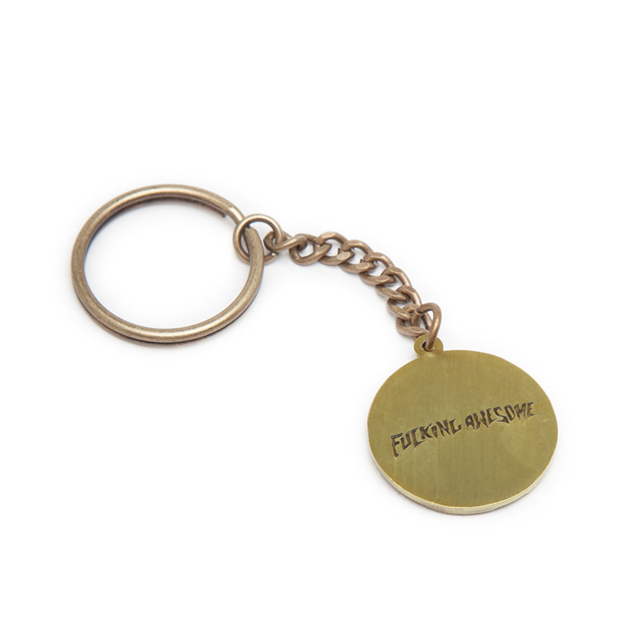 fucking awesome coin keychain (gold) - a.plus