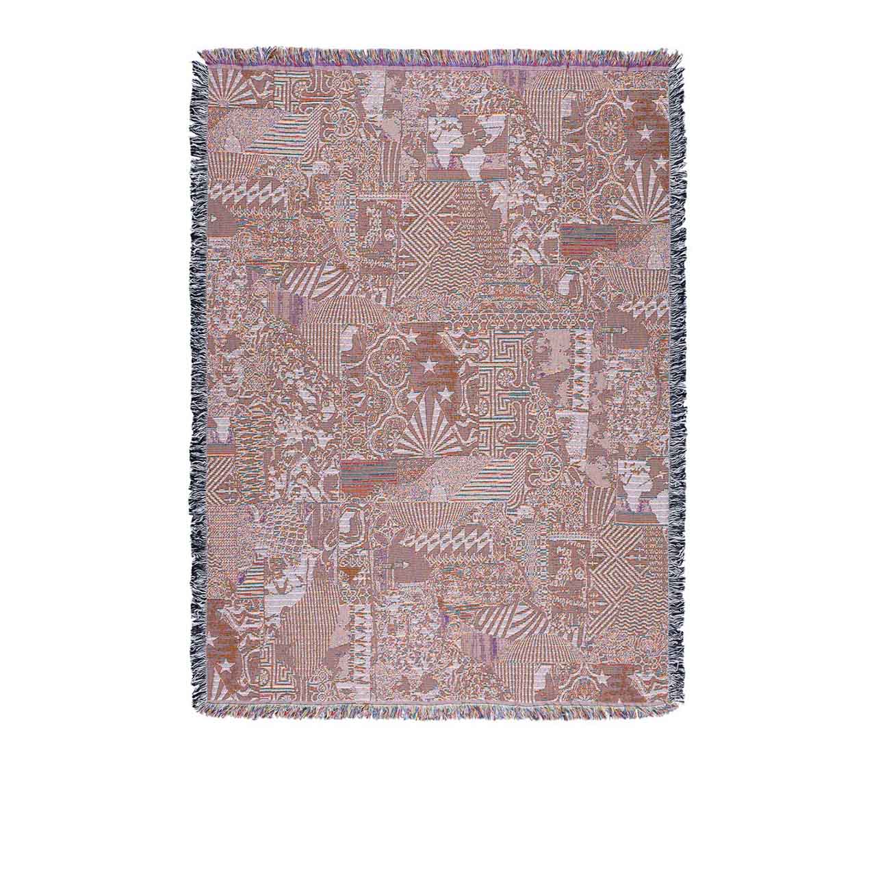 fucking awesome new collage woven blanket (multi) - a.plus