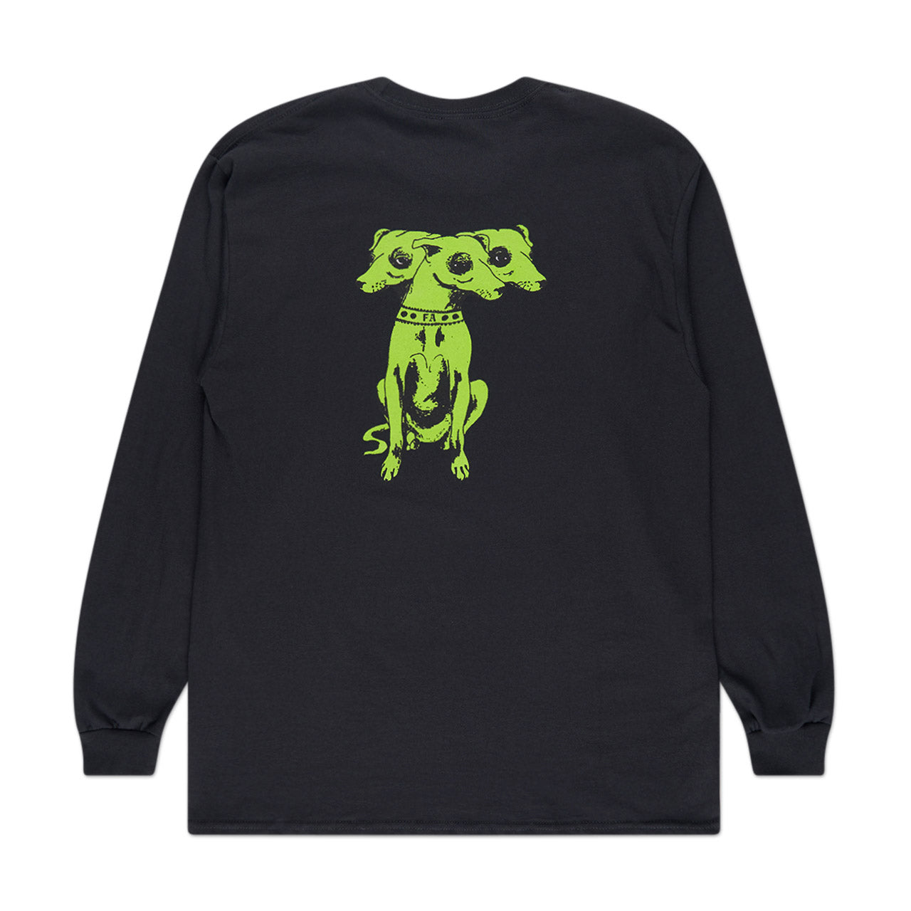 fxxxing awesome three headed dog longsleeve (black) - a.plus