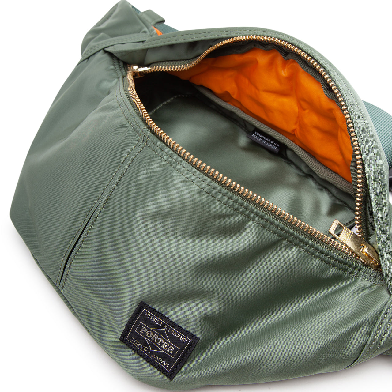 porter-yoshida & co. small tanker waist bag (olive) - a.plus