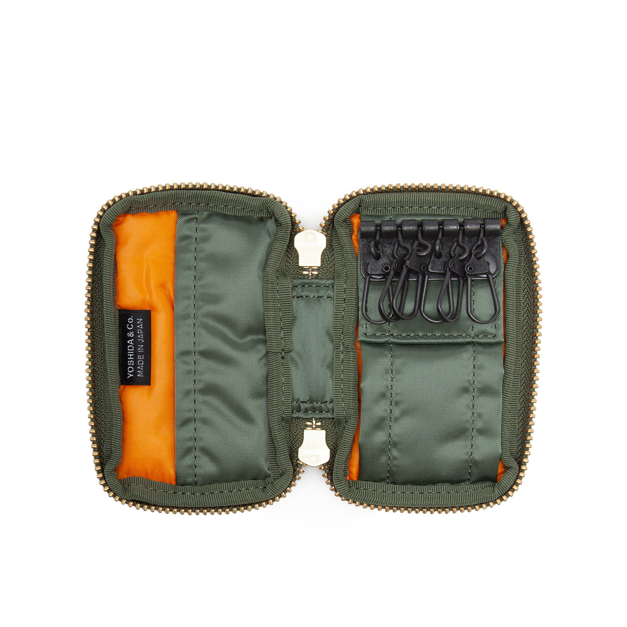 porter-yoshida & co. tanker key case (olive) - a.plus