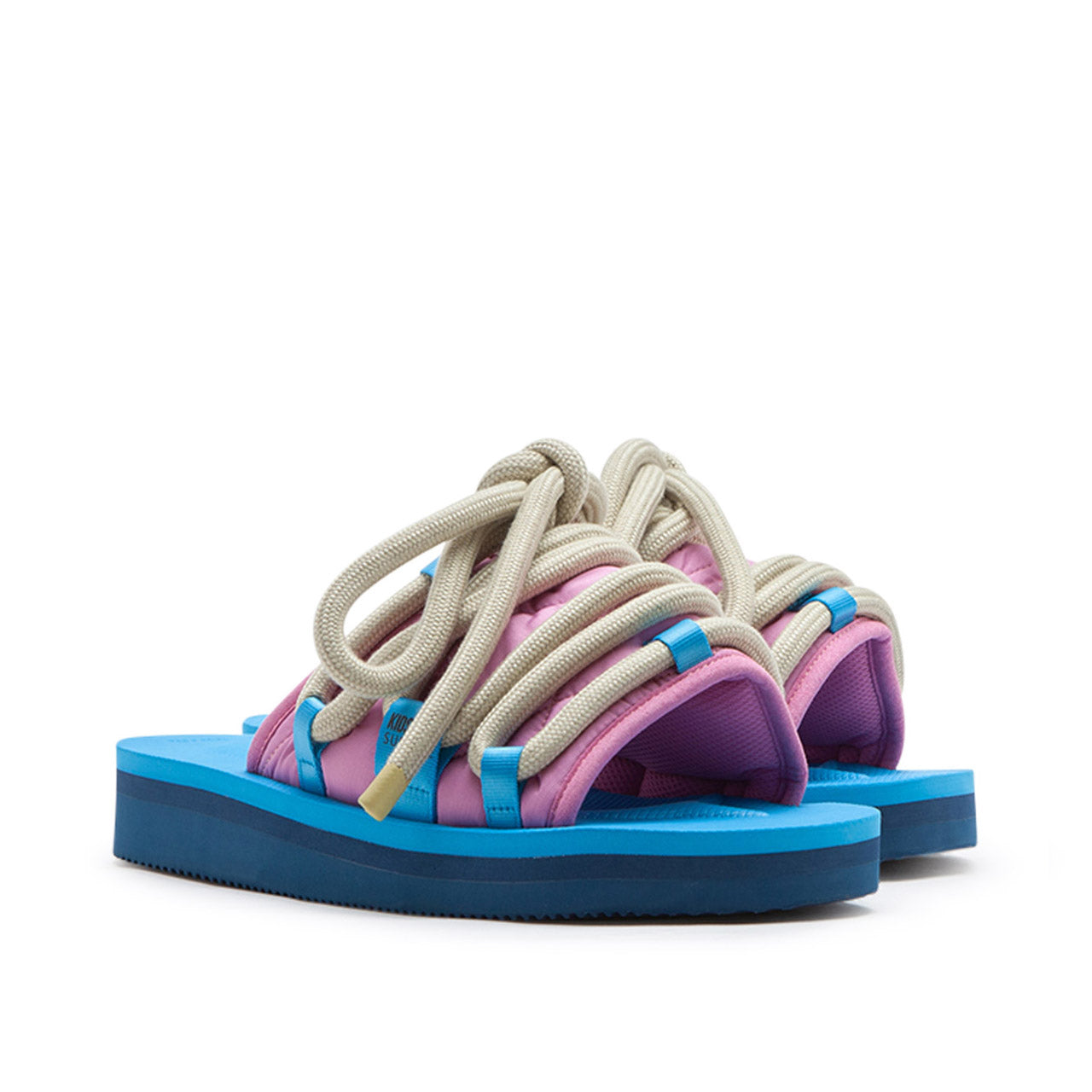 suicoke x kidsuper muuk-abks (pink / turquoise / beige) - a.plus