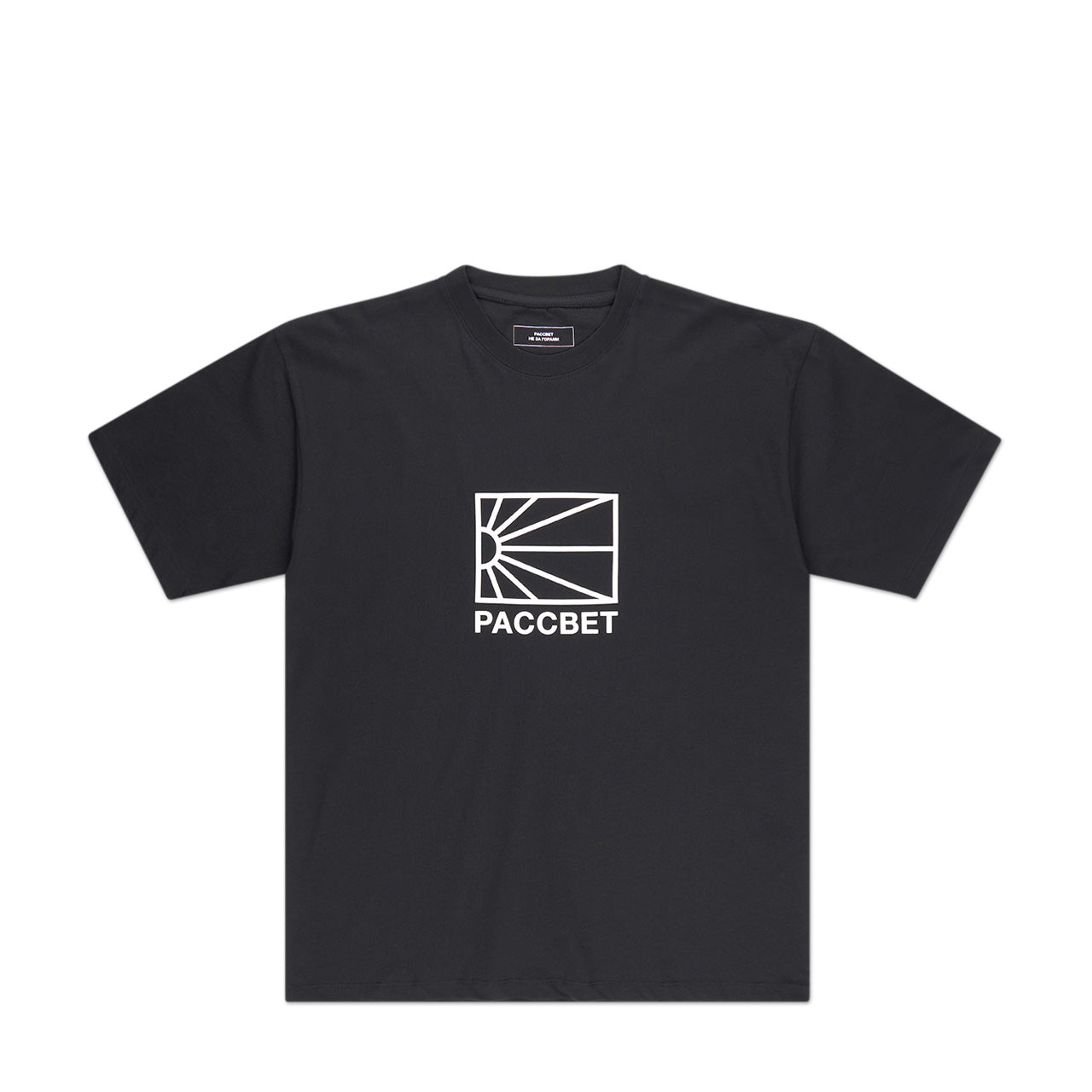 rassvet big logo t-shirt (black) - a.plus