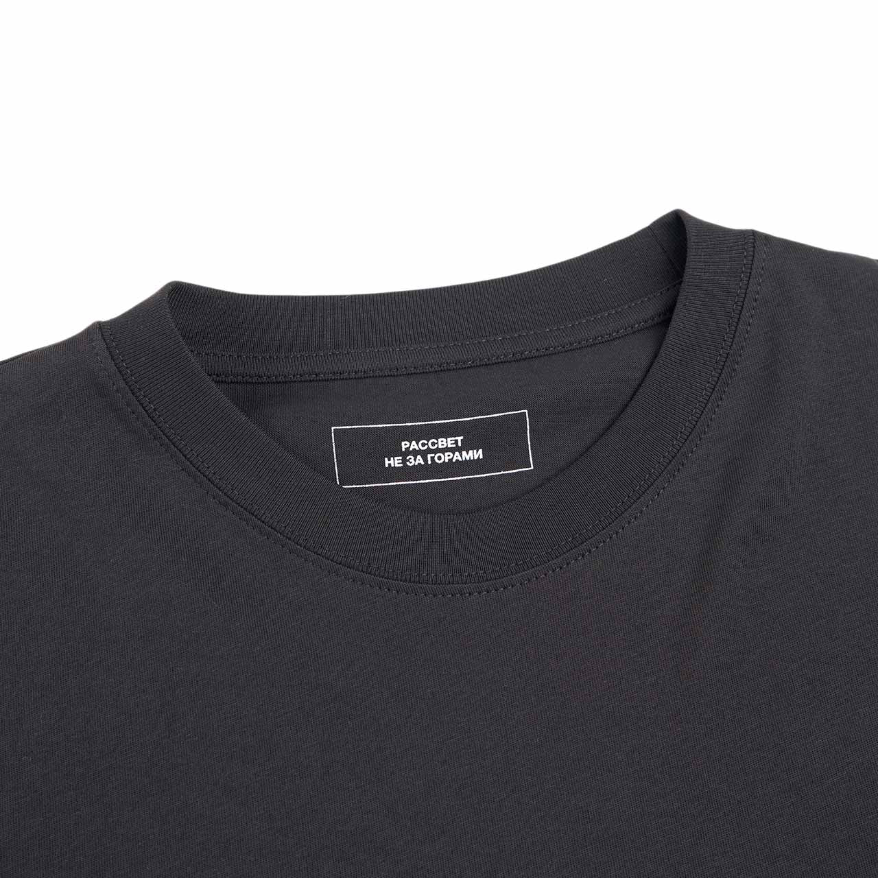 rassvet big logo t-shirt (black) - a.plus