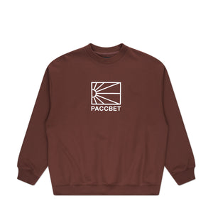 rassvet big logo sweatshirt (brown) - a.plus